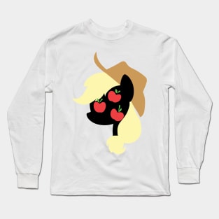 Applejack Silhouette Long Sleeve T-Shirt